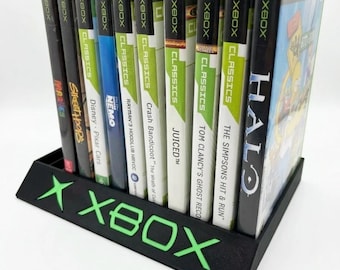 Xbox 12 Game Case Holder - Retro Game Storage Organizer - Xbox Display Stand