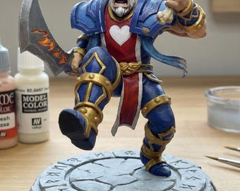 Leeroy Jenkins - World of Warcraft Meme *Unpainted* Display Figure Miniature