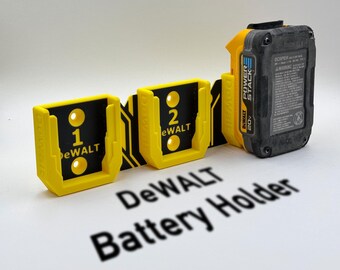 DeWalt 3-Pack Battery Holder (18V, 20V, and 60V) Tool Battery Storage Organizer