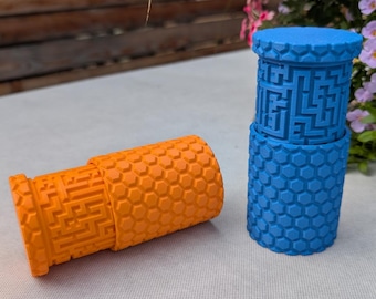 Maze Puzzle Box - Money Gift Container - Labyrinth Puzzle Tube - Puzzle Gift