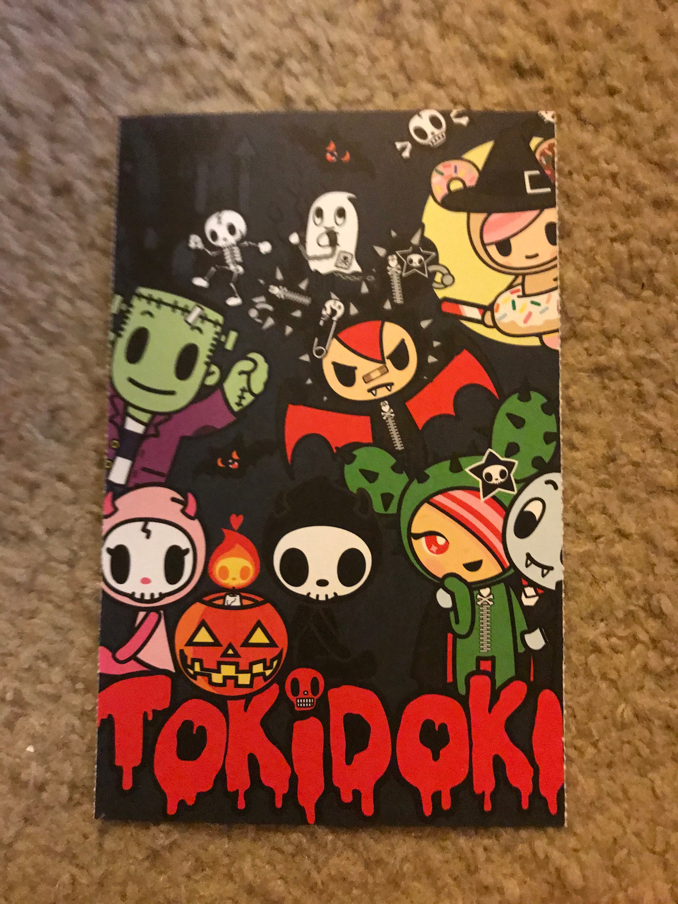 Tokidoki Halloween Macabre Postcard From Tokidoki Postcard Book - Etsy