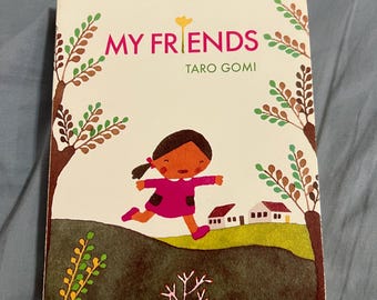 My Friends by Taro Gomi, Vintage Paperback Picture Book, Japanese