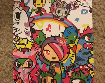 Tokidoki regenboog cactus vrienden briefkaart