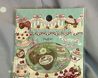 My sweet strawberry cake flake seals 30 pieces by Cherish 365