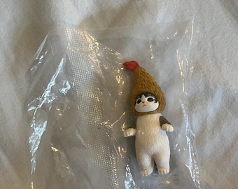Shrimp tempura cat miniature collectible toy figurine