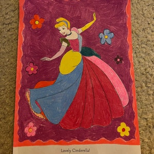 Cinderella, disney's coloring book - Etsy España
