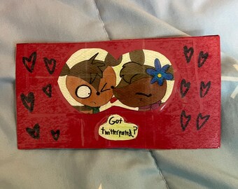 Got Twitterpated—Bambi and Faline—original fanmade artwork handmade bookmark