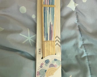Japanese Soap Bubbles themed traditional hand fans