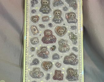 Hydrangea boutique Sugar palette whip seal puff stickers by Cherish 365– Japanese kawaii cat themed