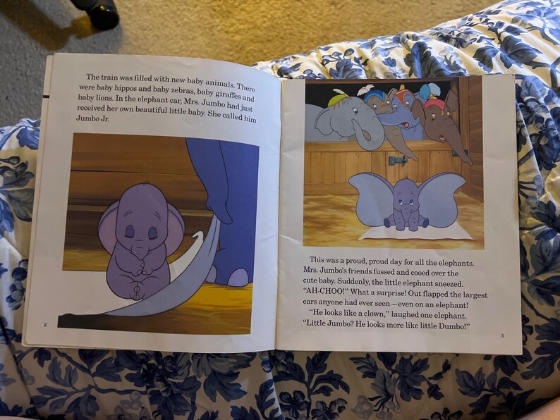 Disneys Dumbo Read Along Book no Cassette Etsy