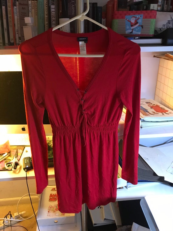Red blouson dress by miss sixty collection