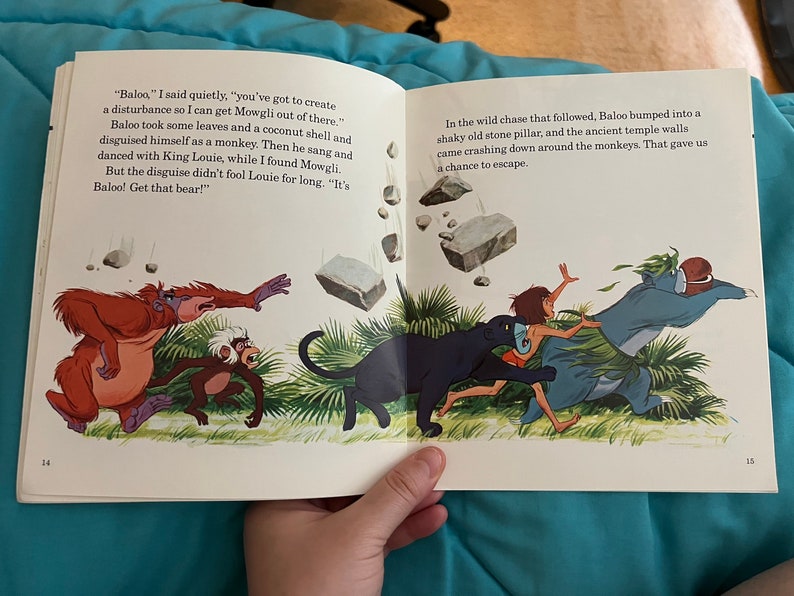 Disneys the Jungle Book Read Along Book no Cassette Etsy UK