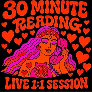 CONSULTA AO VIVO DE 30 MINUTOS • No mesmo dia • Chamada de vídeo • Sessão privada individual • Clareza imediata • Canalização psíquica • Tarot • Mediunidade