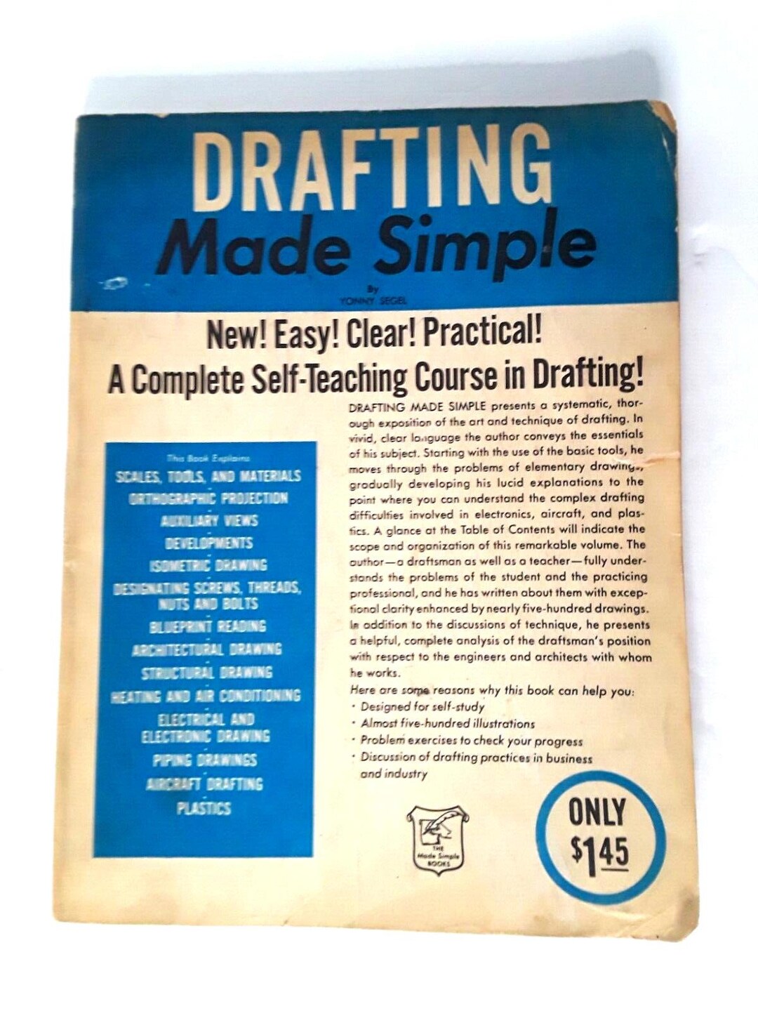 Drafting Made Simple by Yonny Segal 1962 Complete Self-teaching Course ...