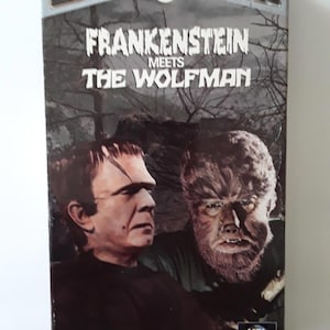 Universal Studios Frankenstein Meets The Wolfman VHS - 1992 Classic