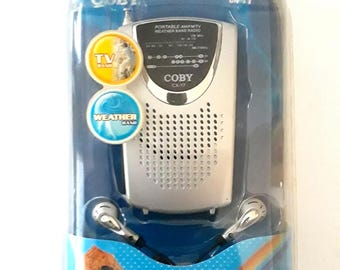 Coby Cx-17 Portable Am/Fm / TV Weather Band Radio
