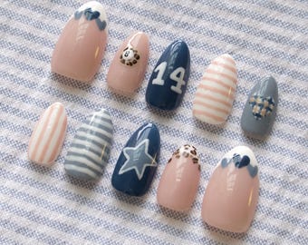 brandy melville inspired almond press on nails
