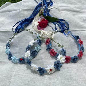Fully Customizable Spring Hair Crown Wedding Flower Hair Wreath Daisy Headpiece Bridal Special Events Accessories Velirosa