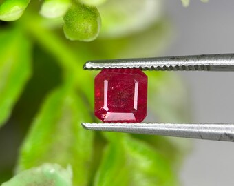 Exquisite 1.40ct Burmese Ruby – Octagon Cut (5.60 x 5.80mm)