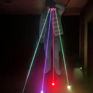 Multicolor Laser Gloves | LED Light Show Gloves | Rave Gloves | DJ Gloves | Stage Performance Gloves