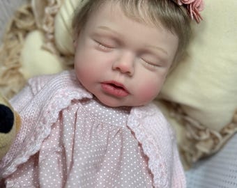 Realistic Full Body Silicone Baby Doll, 15-inch Newborn Reborn Toy