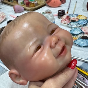 Ready to Shipping-Hon – 19” Handmade Reborn Doll | Articulated Cloth Body | Silicone Vinyl Limbs image 12