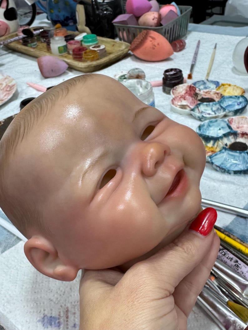 Ready to Shipping-Hon – 19” Handmade Reborn Doll | Articulated Cloth Body | Silicone Vinyl Limbs image 12