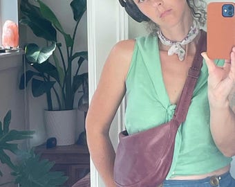 linen sailor crop
