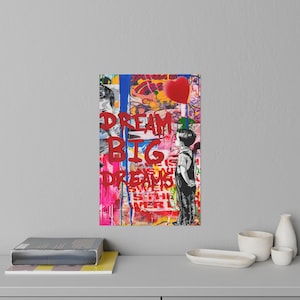 Banksy Wall Decals, Graffiti Art Stickers,  Wall Decor, Street Art Home Decal, Modern Wall Art, Vinyl Decal for Bedroom