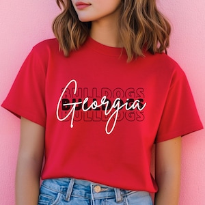 Georgia Bulldogs Shirt | UGA Football Tee | College Football T-Shirt