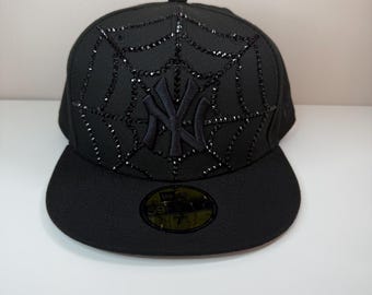 All black Yankees spider hat