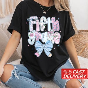 Preppy 5th Grade Shirt Back To School Shirt, Preppy Fifth Grade Tee, 1st Day Of School T-Shirt, 5th Grade Teacher gift for teacher