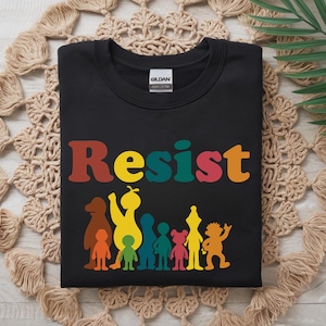 save pbs resist save public broadcasting Shirt save pbs yard sign tshirt resist seasame street T-shirt protest shirt Equal Rights Unisex Tee