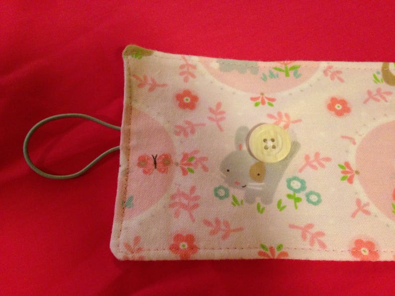 Crayon Roll Up Holder Case Bunnies Rabbits Butterflies Flowers Mushrooms Ladybugs Handmade Holds 16 Crayons Overstock Sale