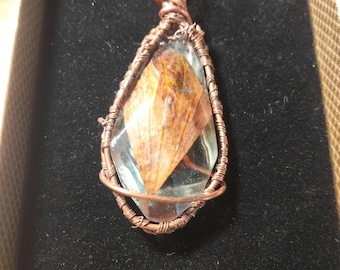 cobre con resina, flor de leandro