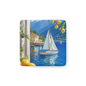 Italian Landscape Magnet - Mediterranean Scenery Fridge Magnet - Italy Souvenir Gift - Amalfi Coast Decor - Tuscany Mini Art Magnet