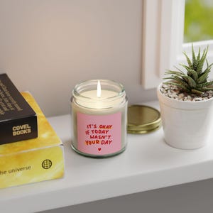 Inspirational Quote Candle - Scented Motto Candle Gift - Positive Affirmation Soy Wax Candle - Motivational Decor - Self-Care Gift Idea