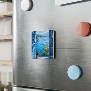 Italian Landscape Magnet - Mediterranean Scenery Fridge Magnet - Italy Souvenir Gift - Amalfi Coast Decor - Tuscany Mini Art Magnet