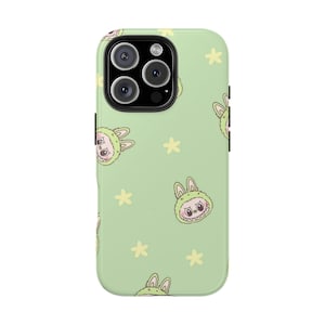 Labubu Phone Case | Cute Pop Mart Cartoon Cover | Aesthetic Kawaii iPhone Samsung Case | Funny Monster Art Print