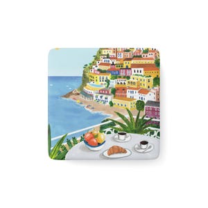 Italian Landscape Magnet - Mediterranean Scenery Fridge Magnet - Italy Souvenir Gift - Amalfi Coast Decor - Tuscany Mini Art Magnet