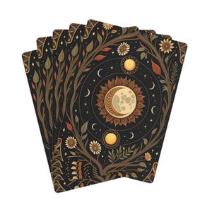 Artistic Poker Cards for Game Night, Unique Card Deck for Gamers, Tarot-Inspired Cards, Modern Playing Cards, Perfect Gift for Poker Lovers