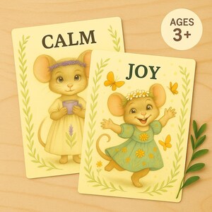 Basic Emotions Flashcards – Set of 6 Printable SEL Cards for Early Learners