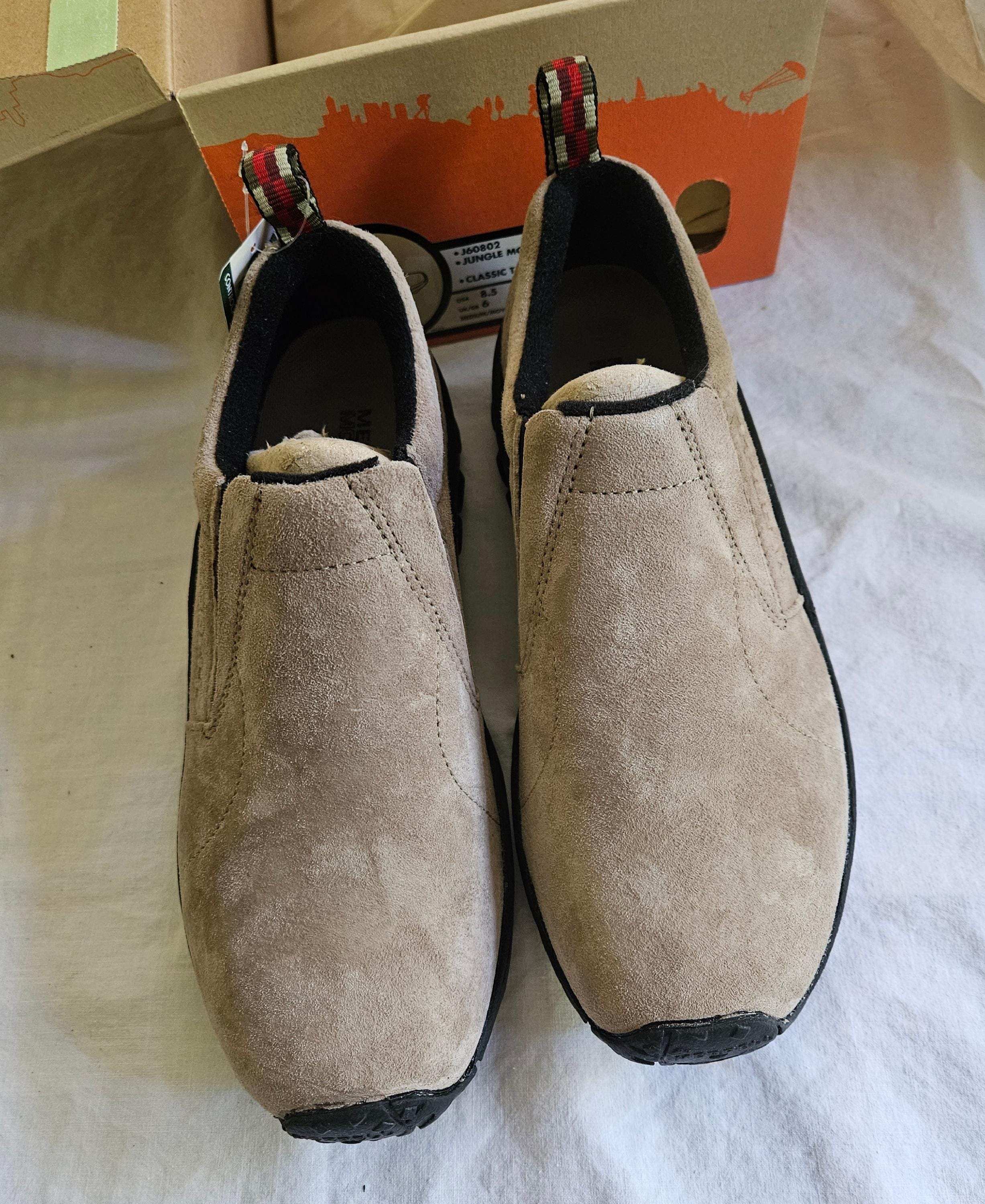 Merrell Jungle Moc Classic Taupe Men’s Suede Slip On Hiking Loafers - Size 7 Jungle Moc Classic Taupe | Men main image 3
