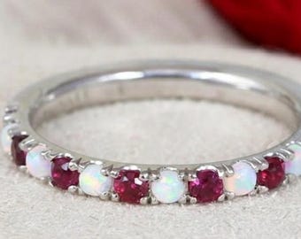 925 Sterling Silver Garnet Ring - Dainty Gemstone ring - Silver Adjustable ring - Gift for her - Celestial silver ring - Moonstone rings