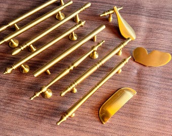 Solid brass cabinet pulls,Brass Kitchen Pulls,Brushed Brass Kitchen Cabinet Handles,brass knob,Knobs Drawer Pulls Handle Cabinet Hardware