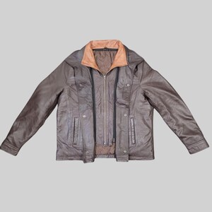 Handmade Sheepskin Leather Biker Jacket - Vintage Style