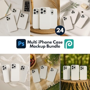 Multi Phone Case Mockup Bundle, iPhone Case Mockup Bundle, iPhone Mockup Bundle, Full Shop Phone Case Mockup Collection