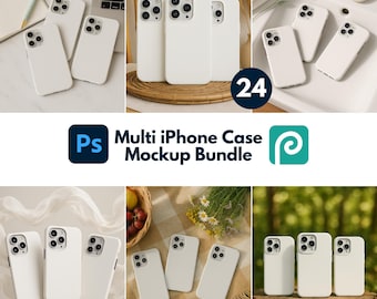 Multi Phone Case Mockup Bundle, iPhone Case Mockup Bundle, iPhone Mockup Bundle, Full Shop Phone Case Mockup Collection