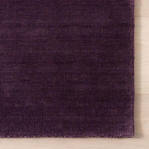 Plum Area Rug 8x10 | Purple Living Room Modern Area Rug | Hand Tufted Wool Rug | Minimalist Contemporary Rug | Luxury Bedroom Carpet By Heritage Tufts