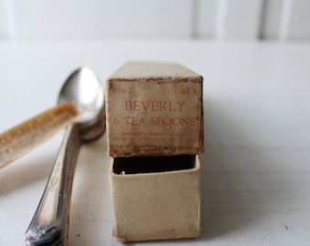 6 Oneida 'Beverly' Tea Spoons - Duro Plate - Silver Plated Spoons - Spoon Set - Oneida Community, NY 5 3/4"